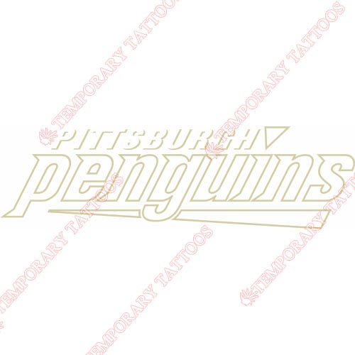 Pittsburgh Penguins Customize Temporary Tattoos Stickers NO.297